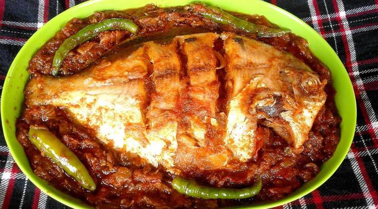 লেবু পাতা দিয়ে রূপচাঁদা ভুনা